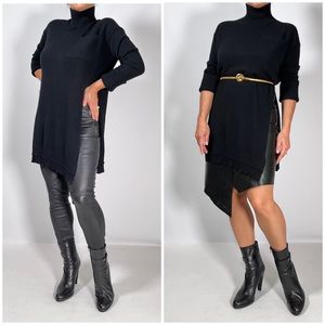 LAMBERTO LOSANI 100% cashmere turtleneck sweater tunic